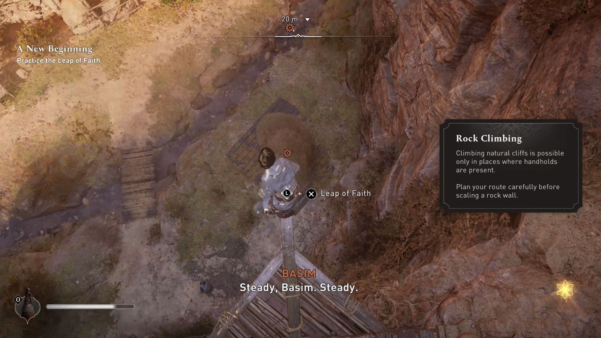 In Assassin's Creed Mirage, we can use the Leap of Faith (image Ubisoft)